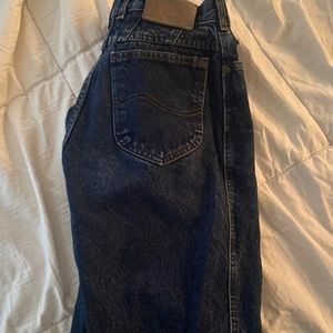 Lee dark wash mom jeans